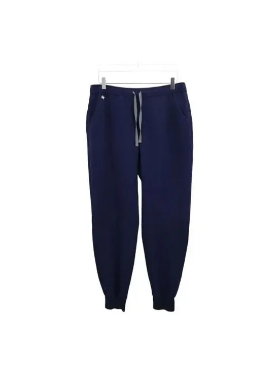 FIGS Men’s Tansen Jogger Scrub Pants Navy Blue Large Drawstring PO1365