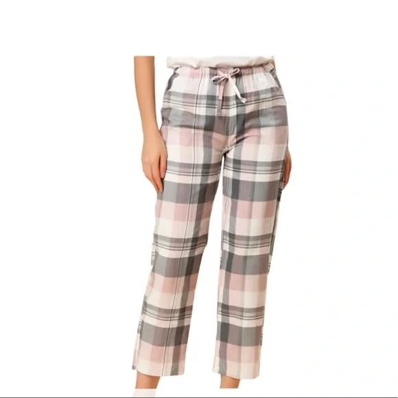Allegra K Plaid Pajama Pants NWT