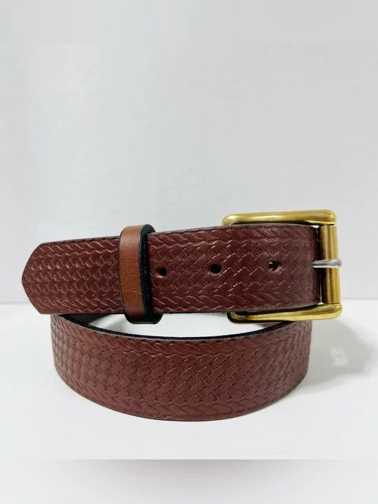 American Bench Craft 100% Leather Brown Western Men’s Belt