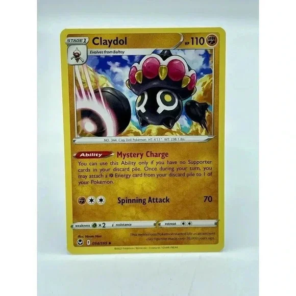Claydol 094/195 Sword & Shield:Silver Tempest Non-Holo Pokémon TCG Mint Unplayed