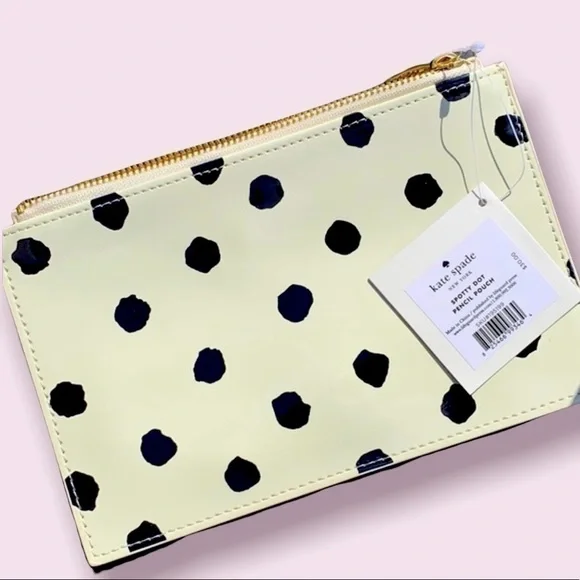 NWT Kate Spade Spotty Dot Pencil Pouch