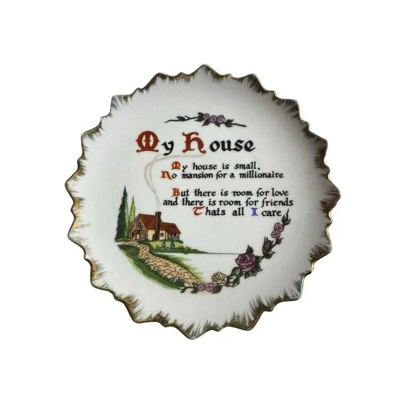 Artmark Come In My House Poem‎ Collectible Plate Wall Decoration