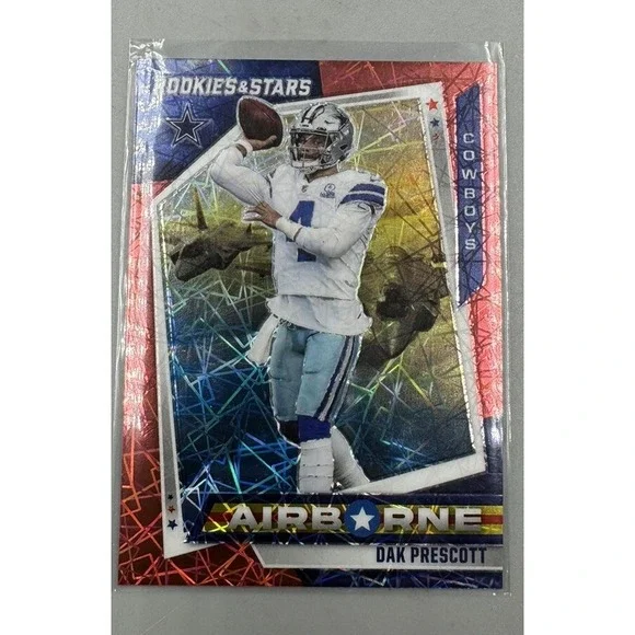 Dak Prescott 2021‎ Rookies & Stars Airborne Red Lazer Prizm #AR-5 Dallas Cowboys