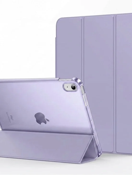 Apple Lavender Tri-Fold Smart Case for iPad with Clear Back 11th gen