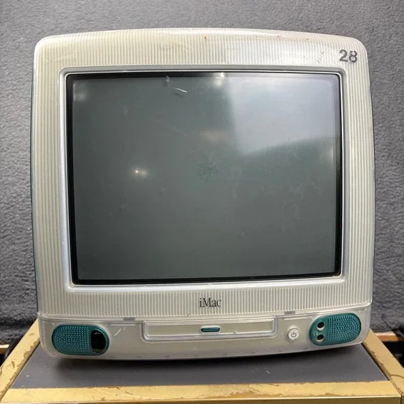 Apple iMac G3 233MHz‎ Bondi Blue Vintage Desktop Computer PowerPC - Parts Only