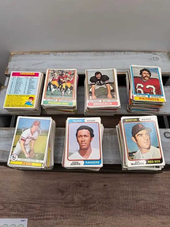 Vintage 1974 Topps Football & 1978 Topps Baseball Card Estate Lot (300+ Cards)