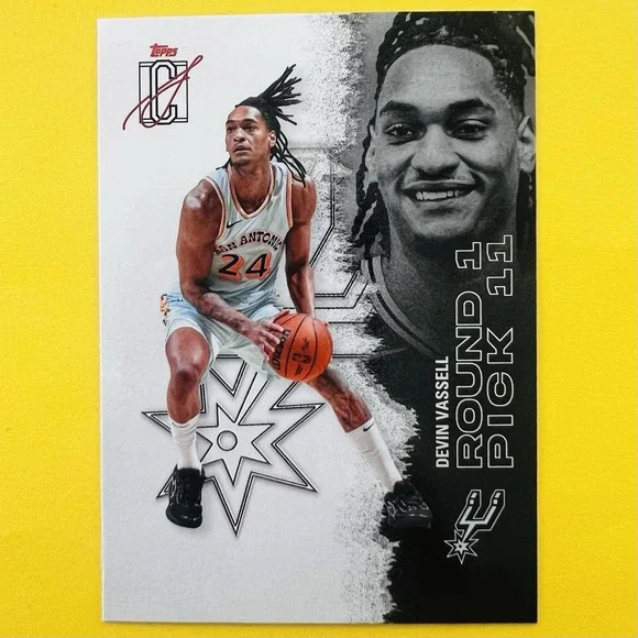 2025-26 Topps Signature Class Bronze Round 1 Pick Devin Vassell #34‎ Spurs