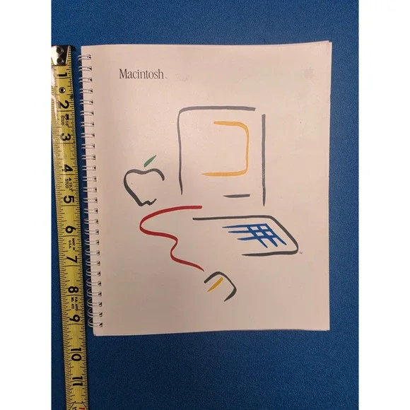 Apple Macintosh Manual 1984 Vintage Computer Guide Cream Good Picasso Art