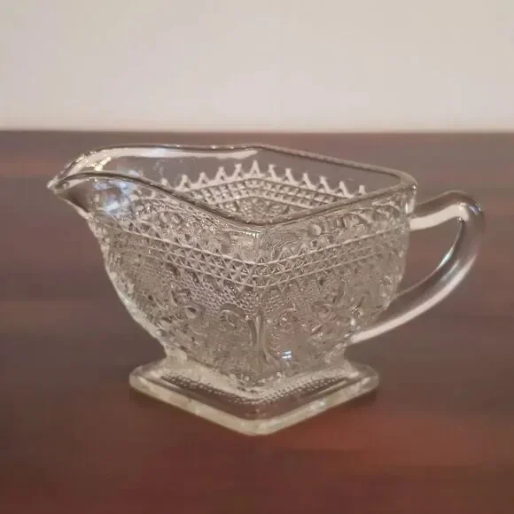 Lovely Vintage Pressed Glass Creamer