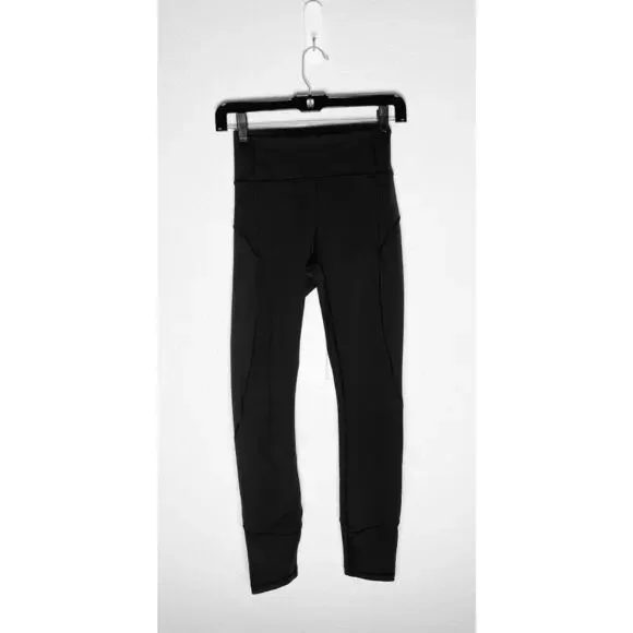 Lululemon Women's Black High Rise Leggings Yoga Workout Gym‎ Athleisure Luxtreme