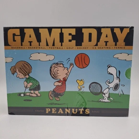 Game Day Peanuts 4 Book Box Set‎ Sports Comic Charles Schulz Fantagraphics NEW