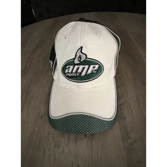Dale Earnhardt Jr 88 Cap‎ Nascar Amp Energy Hendrick Motorsports Hat White Green