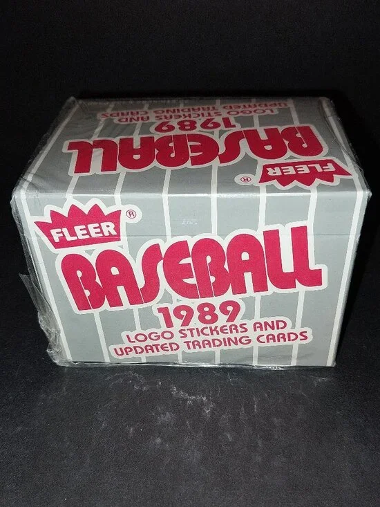 1989 Fleer Baseball Log Stickers and Updated Trading Cards New in Box Sealed