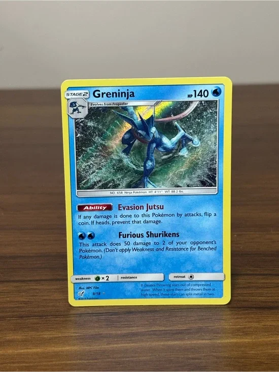 Greninja Pokemon TCG Detective Pikachu Holo 9/18