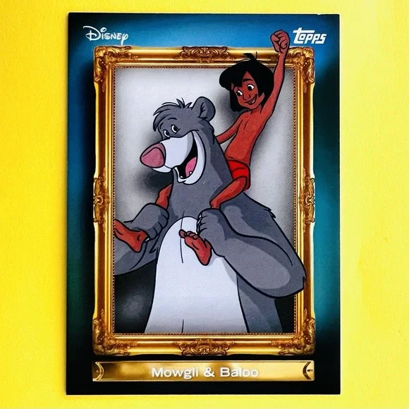 2026 Topps Disney‎ NEON Mowgli & Baloo FF-8 Family First Insert