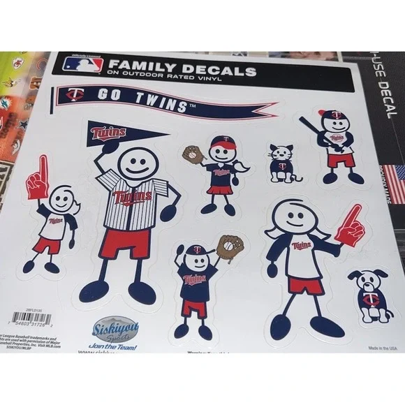 MN Twins Team Family Decals‎ Minnesota