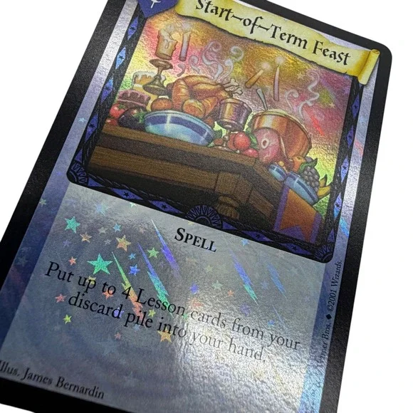 Harry Potter TCG Start-of-Term Feast 27/80 Quidditch Cup Holofoil Rare 2001 TCG
