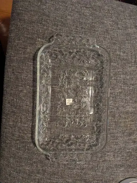 Princess House Fantasia 3 Section Divided Relish Tray Clear Crystal