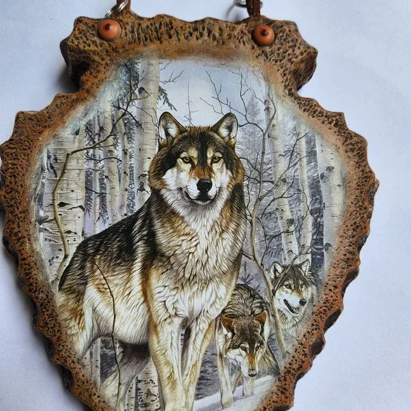 Bradford Exchange Noble Leader Wolf Arrowhead Plaque Spirit of the Pack 2009