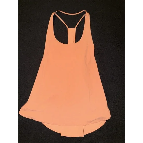 Lululemon Coastal Tank Top Burnt Orange Racerback Lightweight Women's Size‎ 14