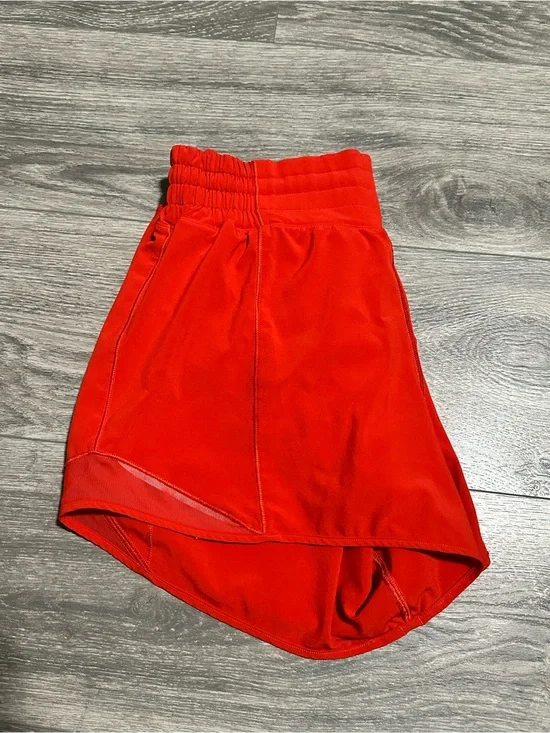 lululemon athletica High-Low shorts in Bright Red