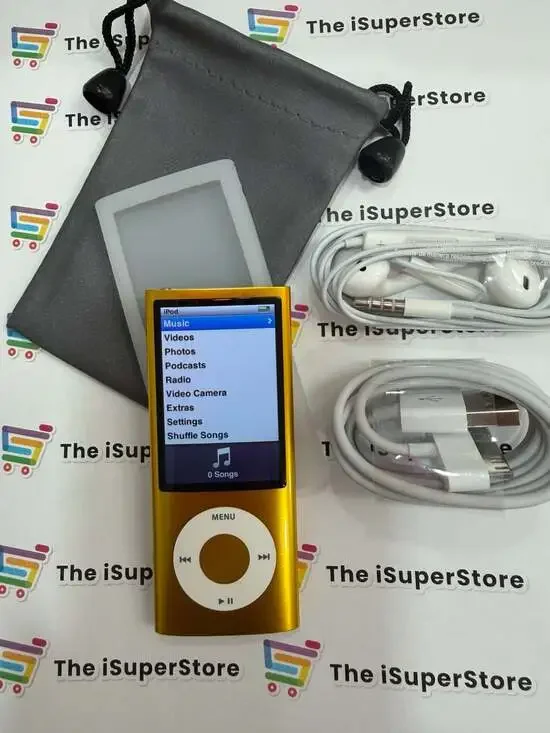 Apple iPod nano 5th Generation 16GB Yellow MP3 +1 YR CPS Warranty