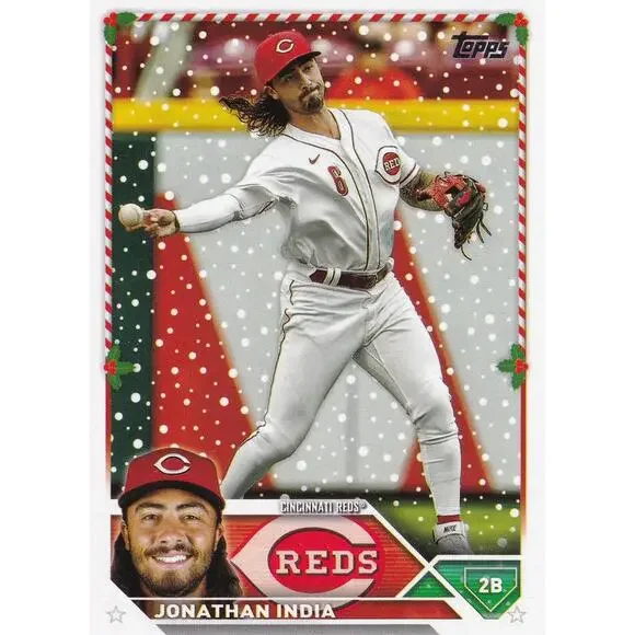 2023 Topps Holiday Jonathan India H135 Cincinnati Reds