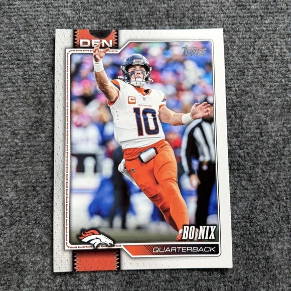 BO NIX 2026 Topps Flagship Football Oversized Card SBOC-2 Broncos QB Large Base