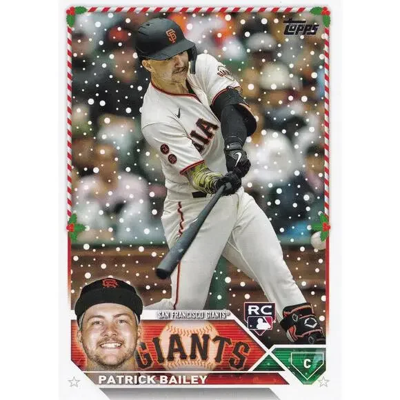 2023 Topps Holiday Patrick Bailey RC H122 San Francisco Giants