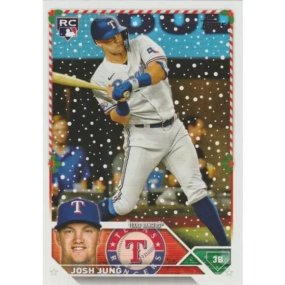 2023 Topps Holiday Josh Jung RC H120 Texas Rangers