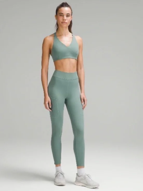 Lululemon lab Luxtreme High-Rise Pant with Pockets 25” 12 Tidewater Teal