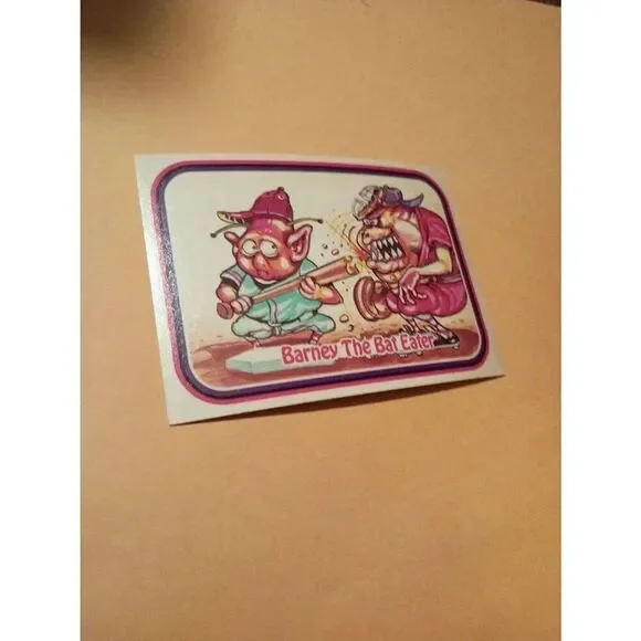 1988 Leaf Awesome All Stars Trading Card 68 Barney Ball Eater Baseball Parody