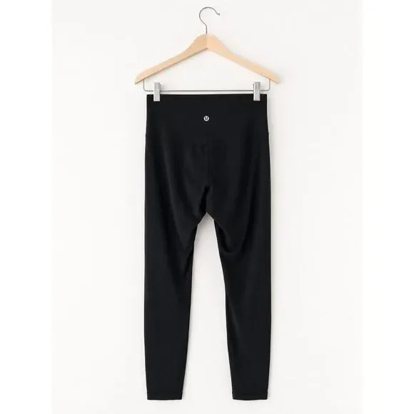 Lululemon Align High Rise Cropped Athletic Leggings Black 24” Yoga Athletic