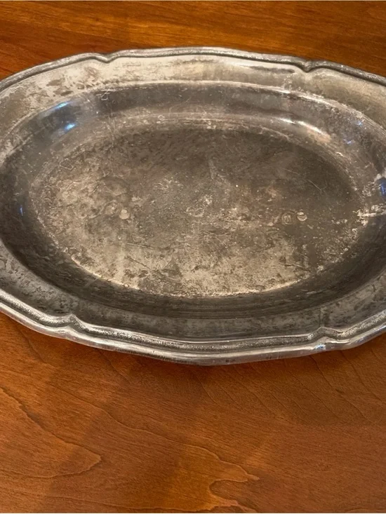 Wilton Silver-Tone Oval Serving Platter