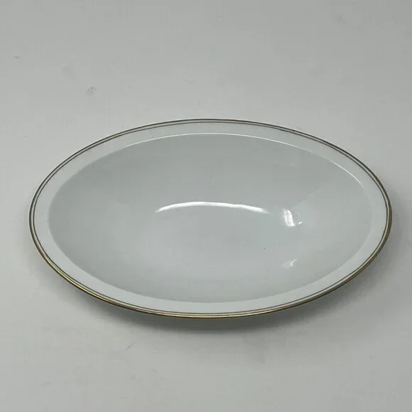 Royal Innsbruck Vienna china serving dish small white gold Czechoslovakia