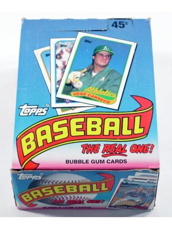Vintage 1989 Baseball Card Box - 36 Packs, Rare Collectible Sports Cards