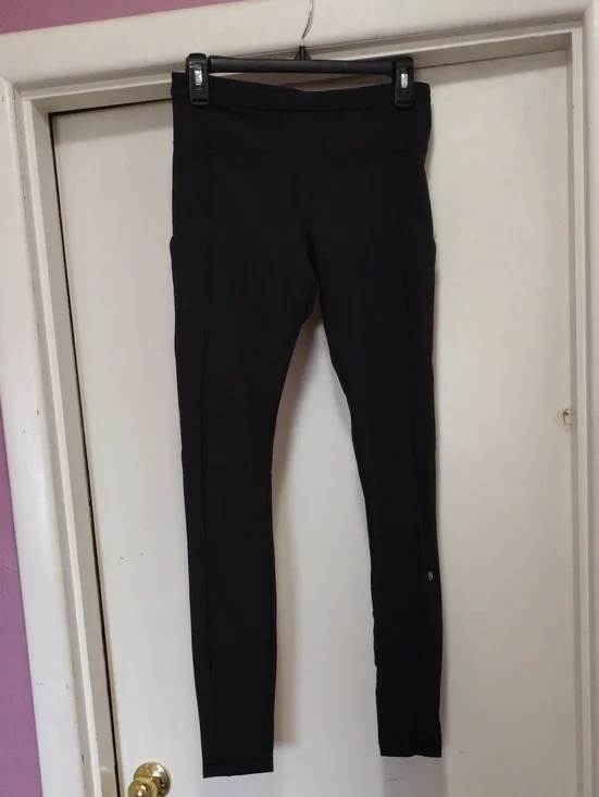 lululemon athletica Black Leggings with Side Pockets