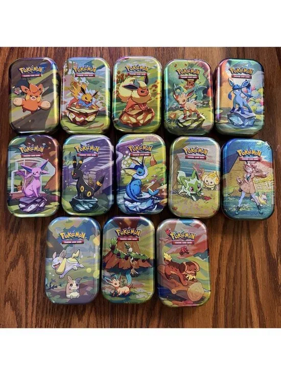 Pokemon Mini Tins Empty Lot of 13 - No Cards No Packs - Great Condition
