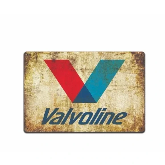 Valvoline Gas Oil Sign Station, Garage‎ Auto Shop Retro Rustic Tin Man Cave New