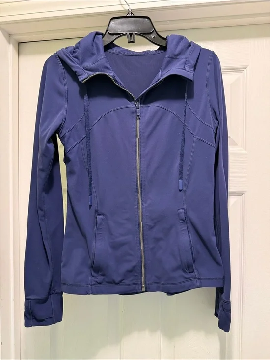 Lululemon Define Jacket Nulu Hooded Zip Up Navy Size 8