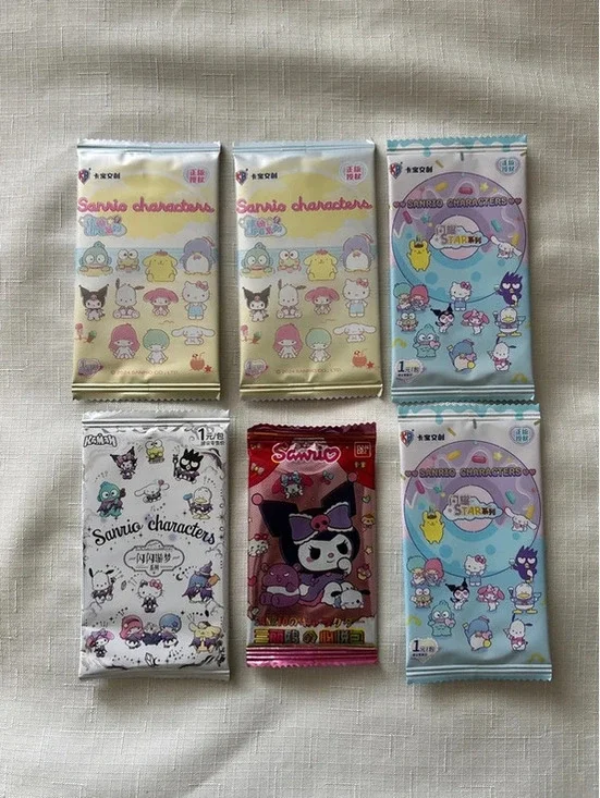 Sanrio 6 packs - 20 cards - sealed
