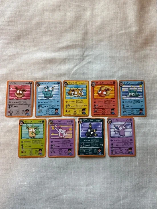 Pokemon Derpy Eeveelution fan made card lot of 9