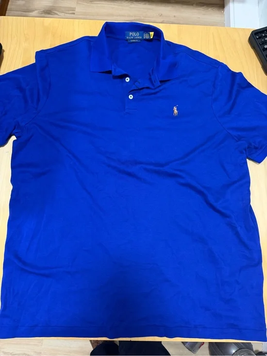 Ralph Lauren Polo Shirt in Bright Blue with Pony Logo