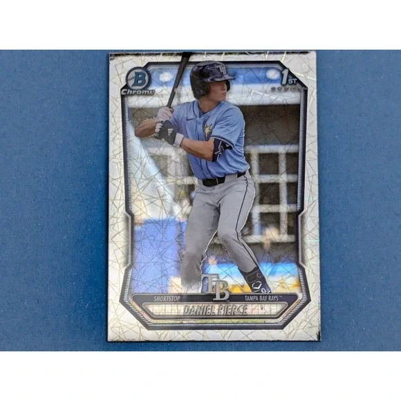 2026 Bowman Chrome Daniel Pierce BCP77 Lazer Refractor Rays