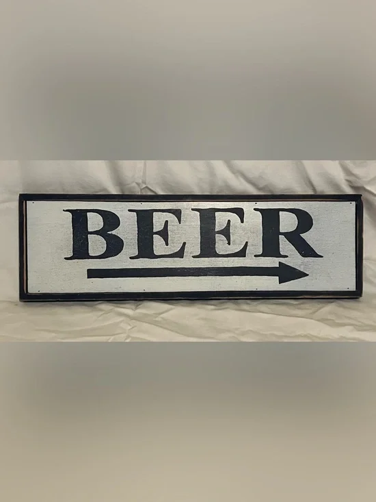 Wooden BEER Sign - 23” x 7”