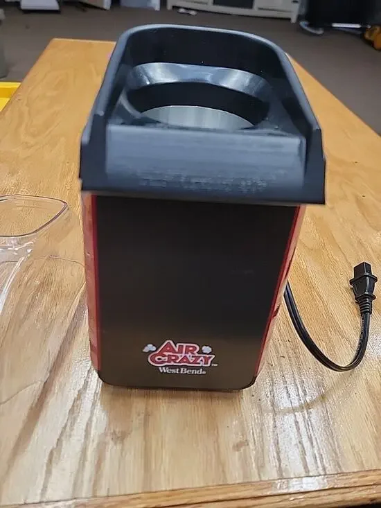 West Bend Air Crazy 4QT Popcorn Hot Air Popcorn Machine *Top Missing Lid* A34