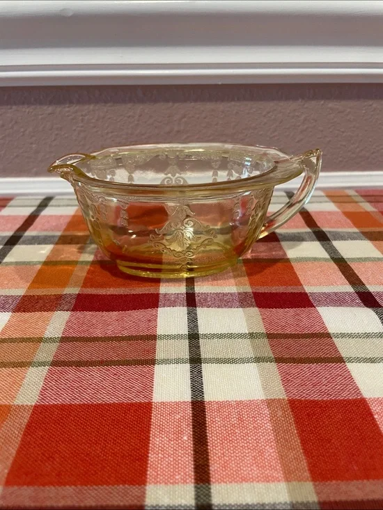 Vintage Anchor Hocking Creamer - Amber Tint