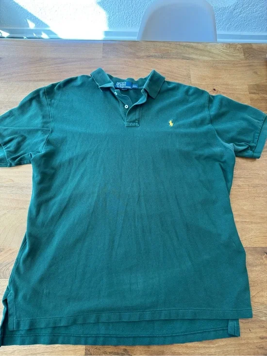 Ralph Lauren Forest Green Polo with Yellow Pony