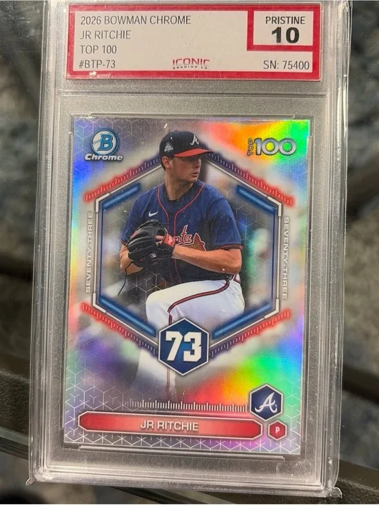 2026 Bowman Chrome Jr Ritchie #73 Top 100 Pristine Baseball Card