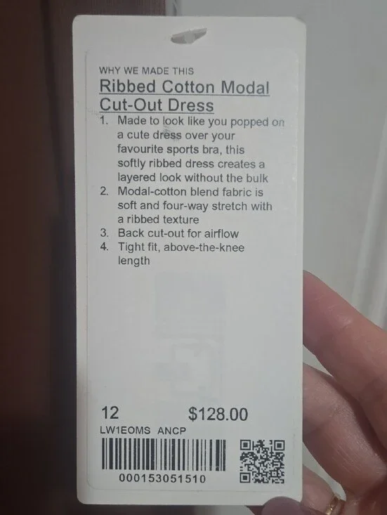 Ribbed Cotton Modal Cut-Out Dress